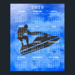 Jet Ski Design 2025 Calendar Poster<br><div class="desc">Jet Ski Design 2025 Calendar Poster</div>