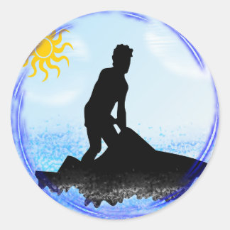 Jet Ski Dreams Classic Round Sticker