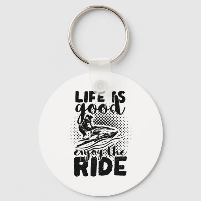 Jet Ski Driver | Jet Ski Summer Holiday Sea Gift Keychain (Front)