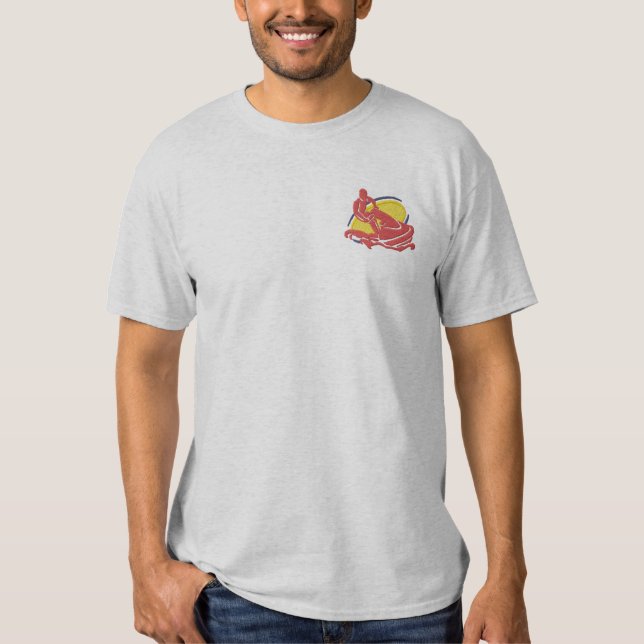 Jet Ski Embroidered T-Shirt (Front)