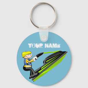 Jet ski fan keychain