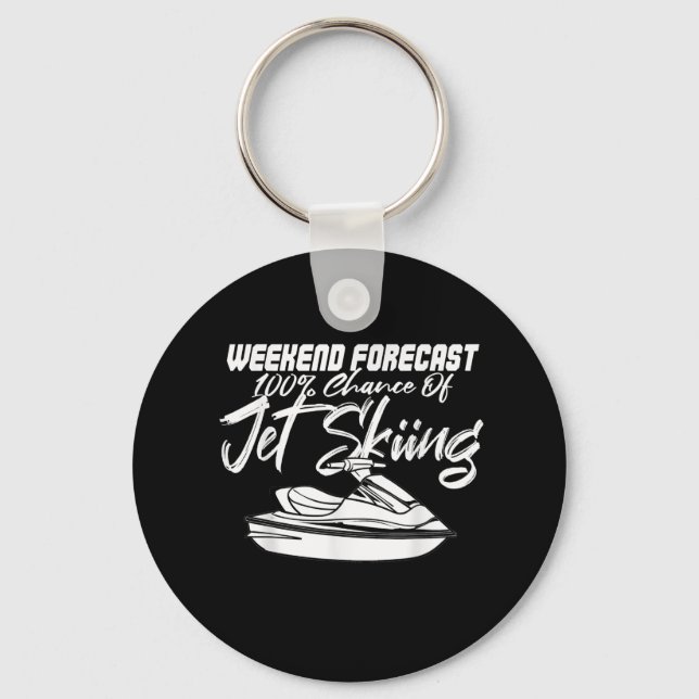Jet Ski Gift Jet Skiing Skier Driver Water Sport T Keychain (Front)