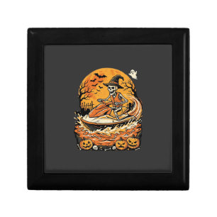 Jet Ski Halloween Skeleton Witch Pumpkin Design_1 Gift Box