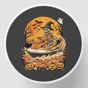 Jet Ski Halloween Skeleton Witch Pumpkin Design_1 Mini Candle Favors