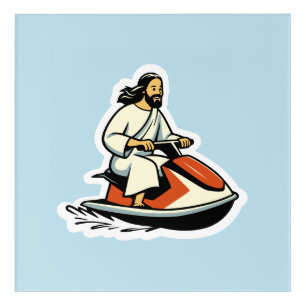 Jet-Ski Jesus Acrylic Print
