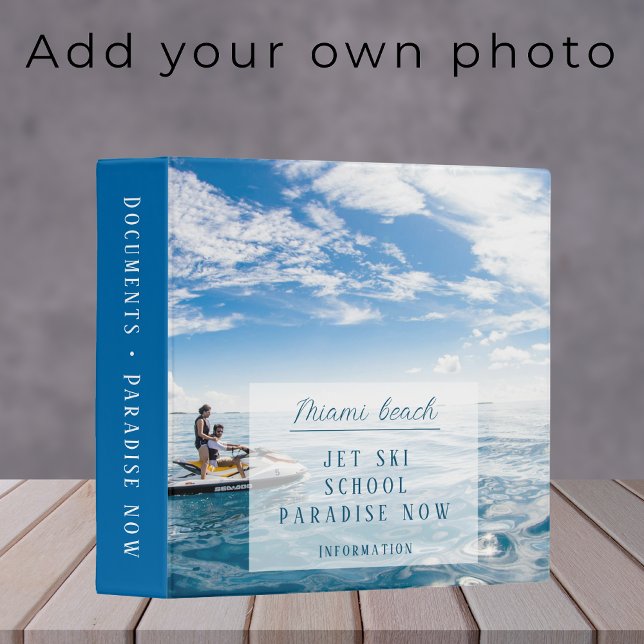 Jet ski jetski water classes school 3 ring binder (Creator Uploaded)