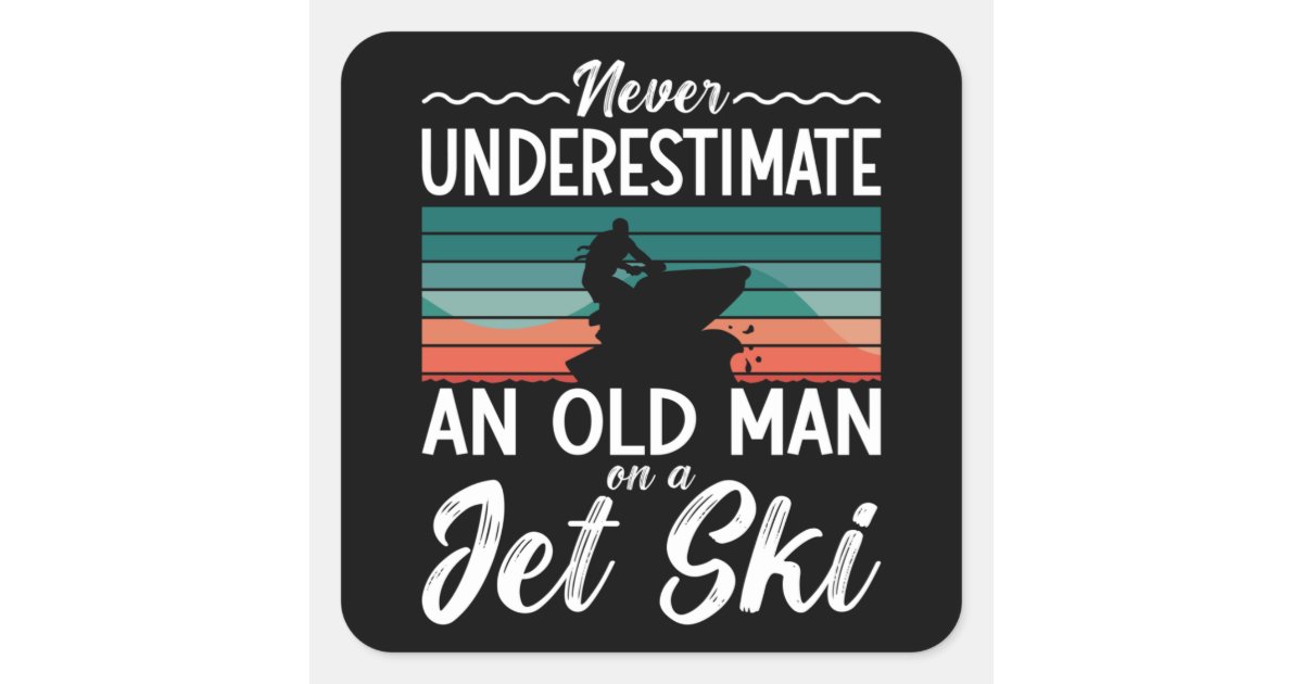Sweatshirt Humour 'Never Underestimate An Old Man On Skis' - Cadeau Skieur Fun