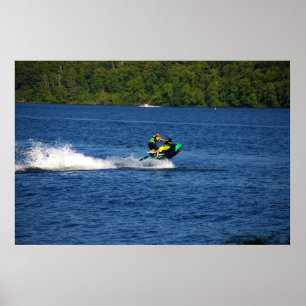 Jet Ski on Lake Poster