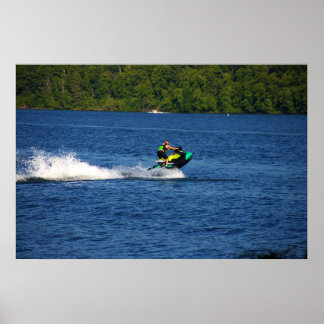 Jet Ski on Lake Poster