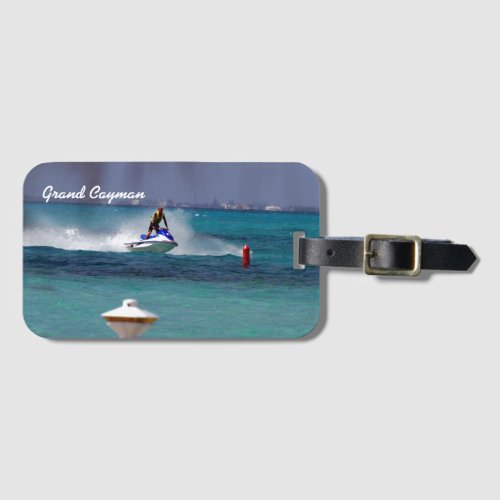 Jet Ski Paradise Cayman Island Luggage Tag