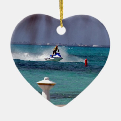 Jet Ski Paradise Ceramic Ornament