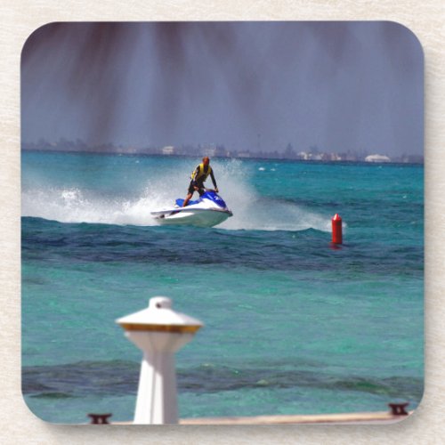 Jet Ski Paradise Drink Coaster