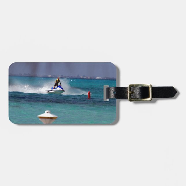 Jet Ski Paradise Luggage Tag (Front Horizontal)