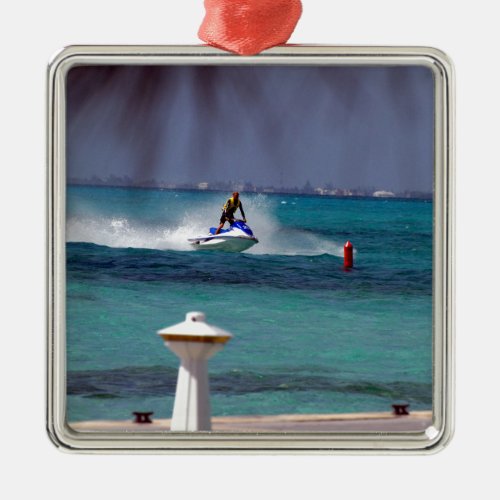 Jet Ski Paradise Metal Ornament