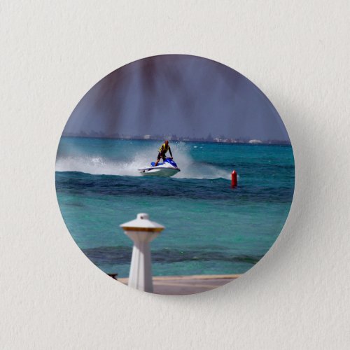 Jet Ski Paradise Pinback Button