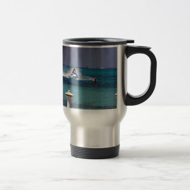 Jet Ski Paradise Travel Mug (Right)
