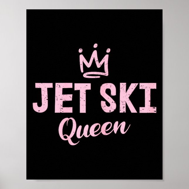 Jet ski queen _ jet-ski lover  poster (Front)