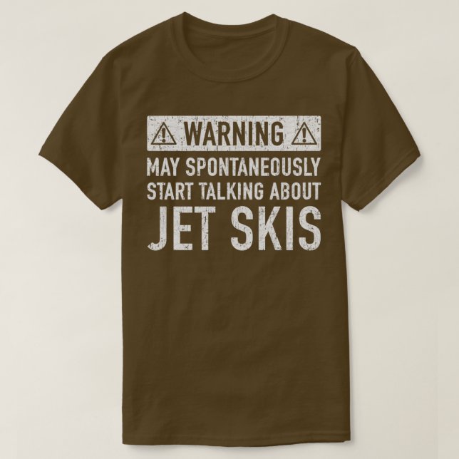 Jet Ski Related Gift T-Shirt (Design Front)