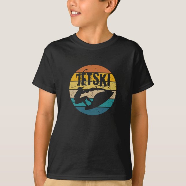 Jet Ski Retro Watersports T-Shirt (Front)