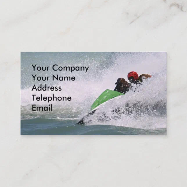 Jet Ski Riders in the Sea Business Card | Zazzle