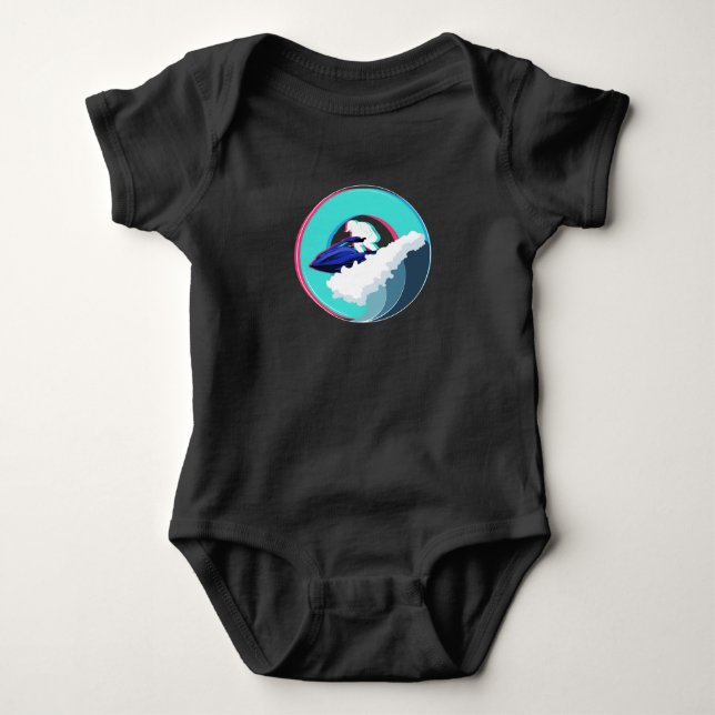 Jet Ski Water Sports Watersports Baby Bodysuit (Front)