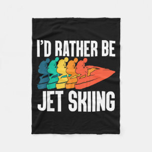Jet skier driver watercraft motorsport jet skiing fleece blanket