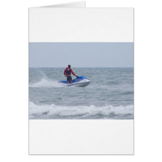 jet skiing at the beach cards
