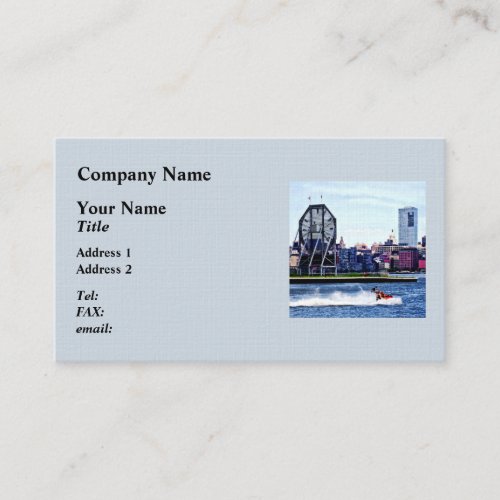 Jet Skiing by Colgate Clock Business Card