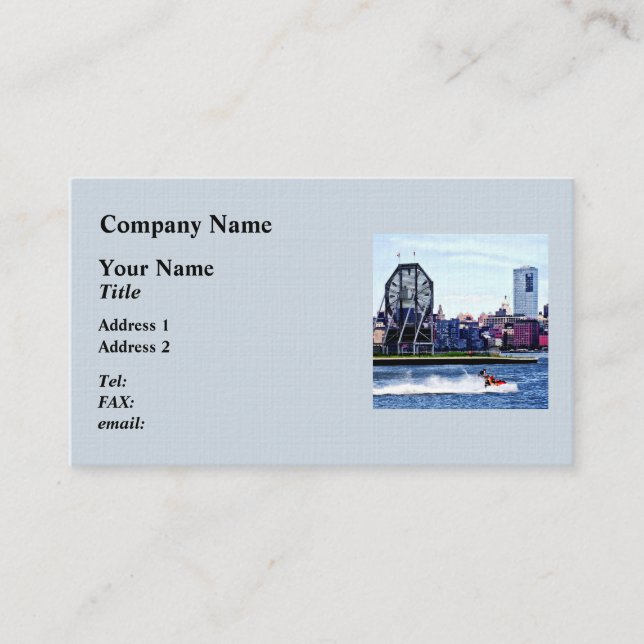 Jet Skiing by Colgate Clock Business Card (Front)
