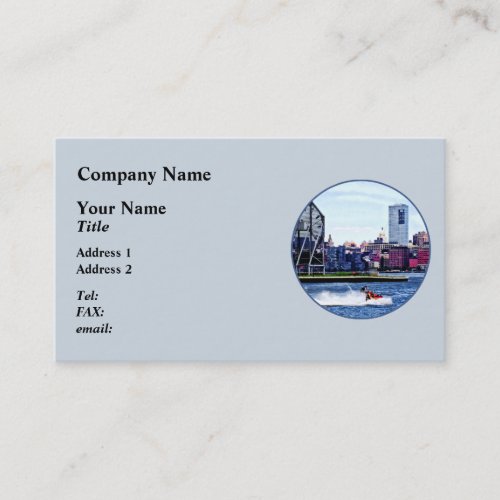 Jet Skiing by Colgate Clock Business Card