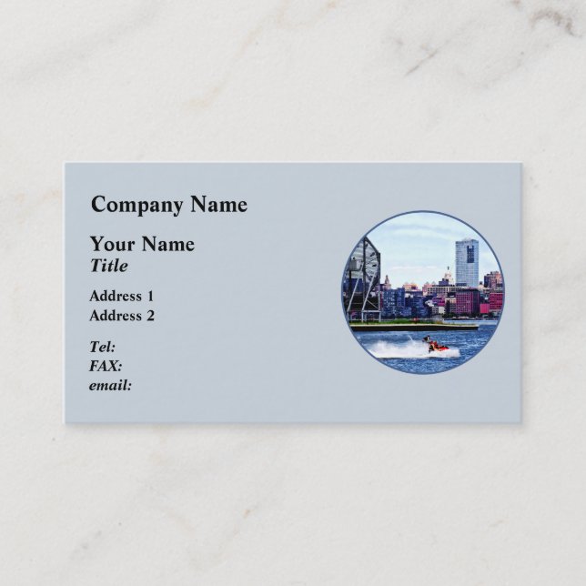 Jet Skiing by Colgate Clock Business Card (Front)