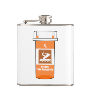 Jet Skiing Is My Drug Flask