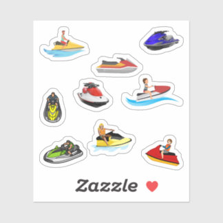 Jet Skiing Stickers