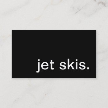 Jet Skis. Business Card by asyrum at Zazzle