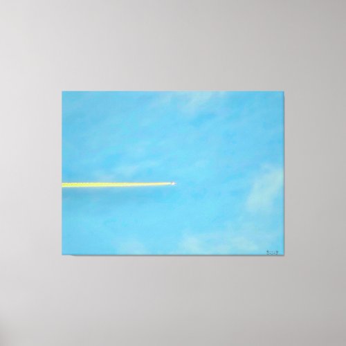 Jet Streaking Across the Sky Canvas Print