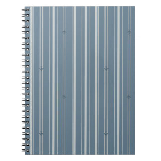 Jet Stream Stripes in Colonial Blue Notebook