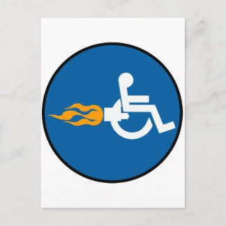 Jet Wheelchair Postcard
