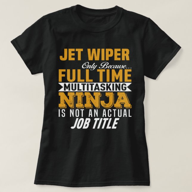Jet Wiper T-Shirt (Design Front)
