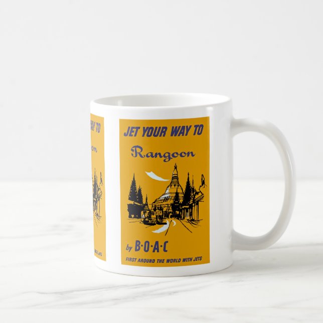 Jet Your Way to Rangoon Coffee Mug (Right)