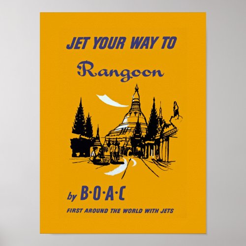 Jet Your Way to Rangoon Poster