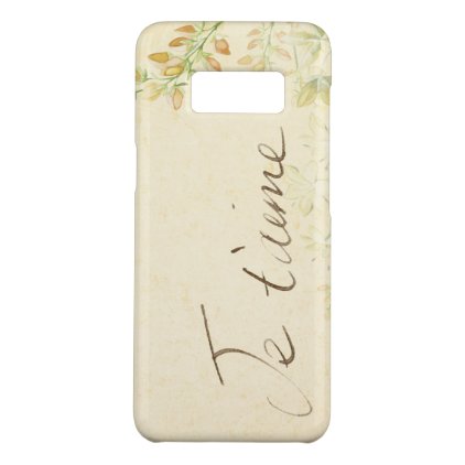 &#39;Jet&#39;aime&#39; - French Vintage Victorian Floral Case-Mate Samsung Galaxy S8 Case