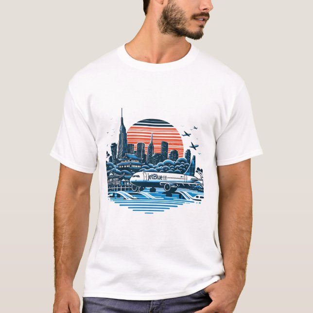 Jetblue Airbus  T-Shirt (Front)