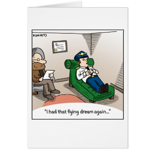 Jetlagged Comic Card--Pilot in Therapy Cards (Front)