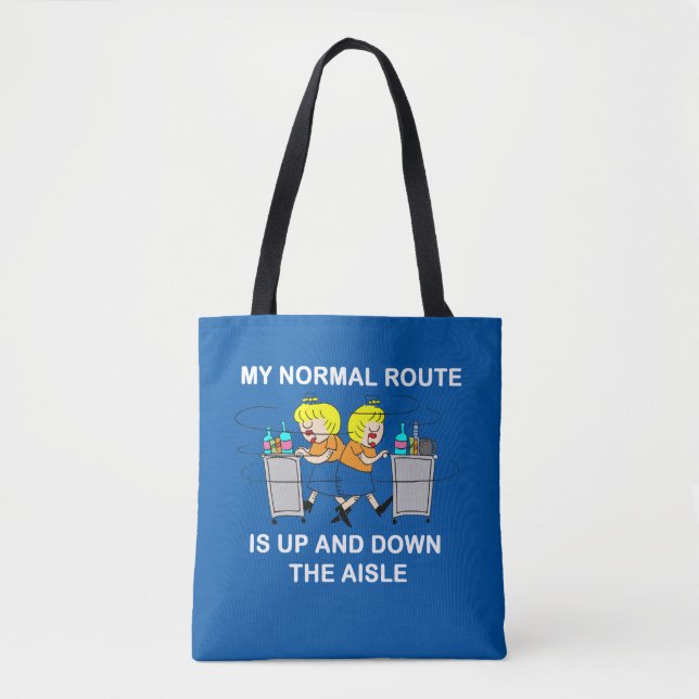 Jetlagged Comic | My Normal Route Tote Bag (Front)