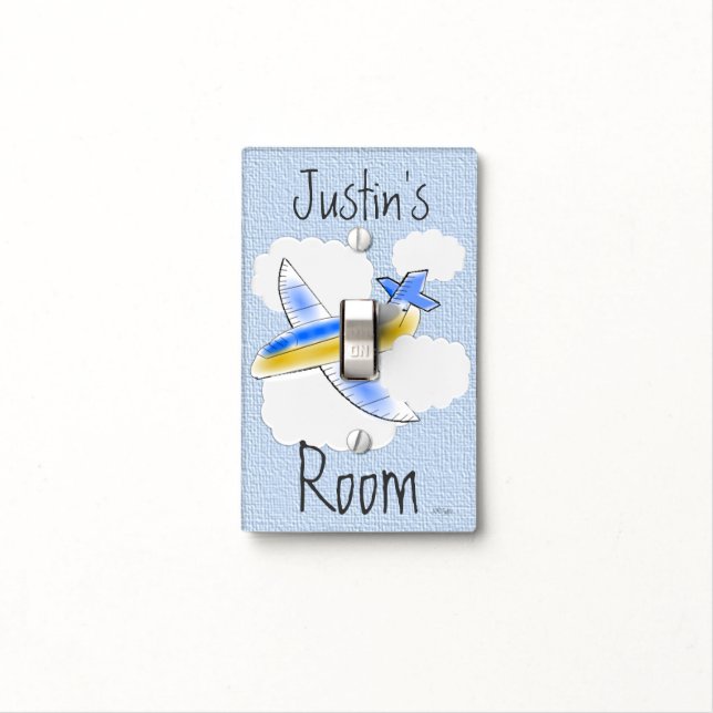Jetplane Light Switch Cover (In Situ)