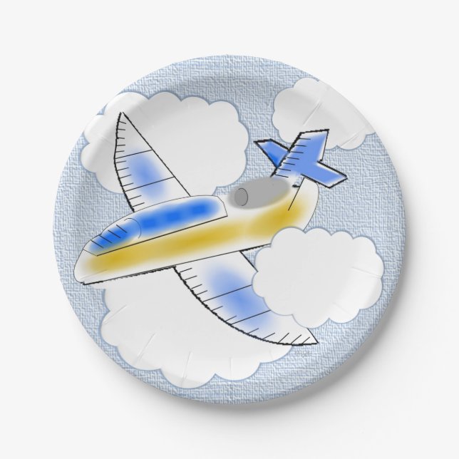 Jetplane Paper Plates (Front)