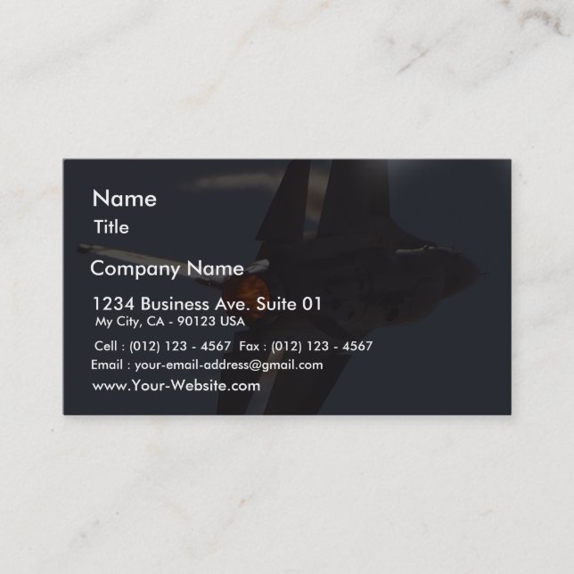 Jets Fighters Planes Business Card (Front)