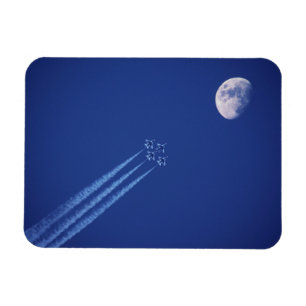 Jets Next to Moon   British Columbia Magnet
