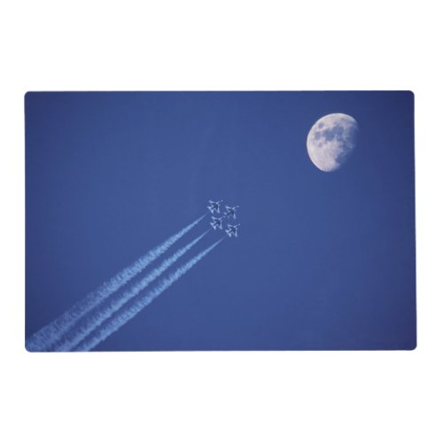 Jets Next to Moon  British Columbia Placemat