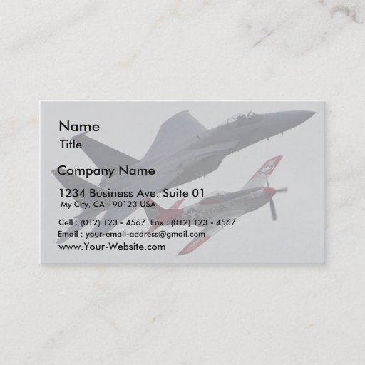 Customizable Jets Planes Pilots Cockpits Propellers Business Card Templates